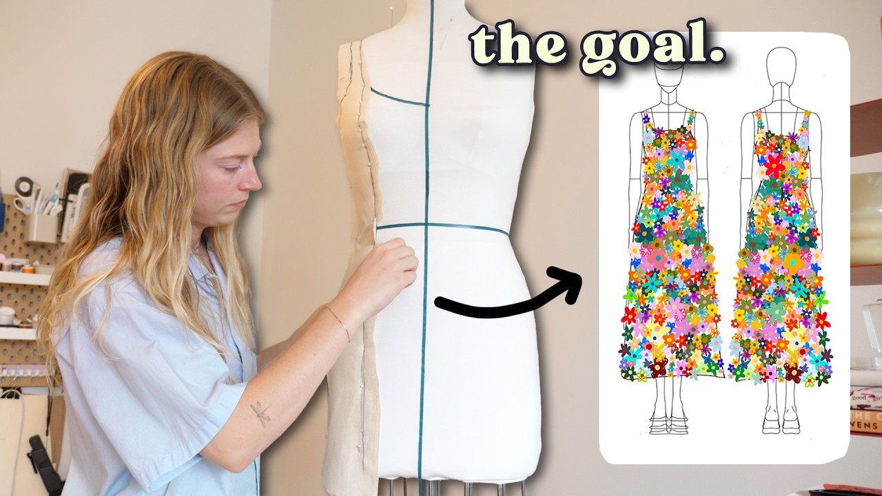 making a dress out of 700 crochet flowers.. (part one)