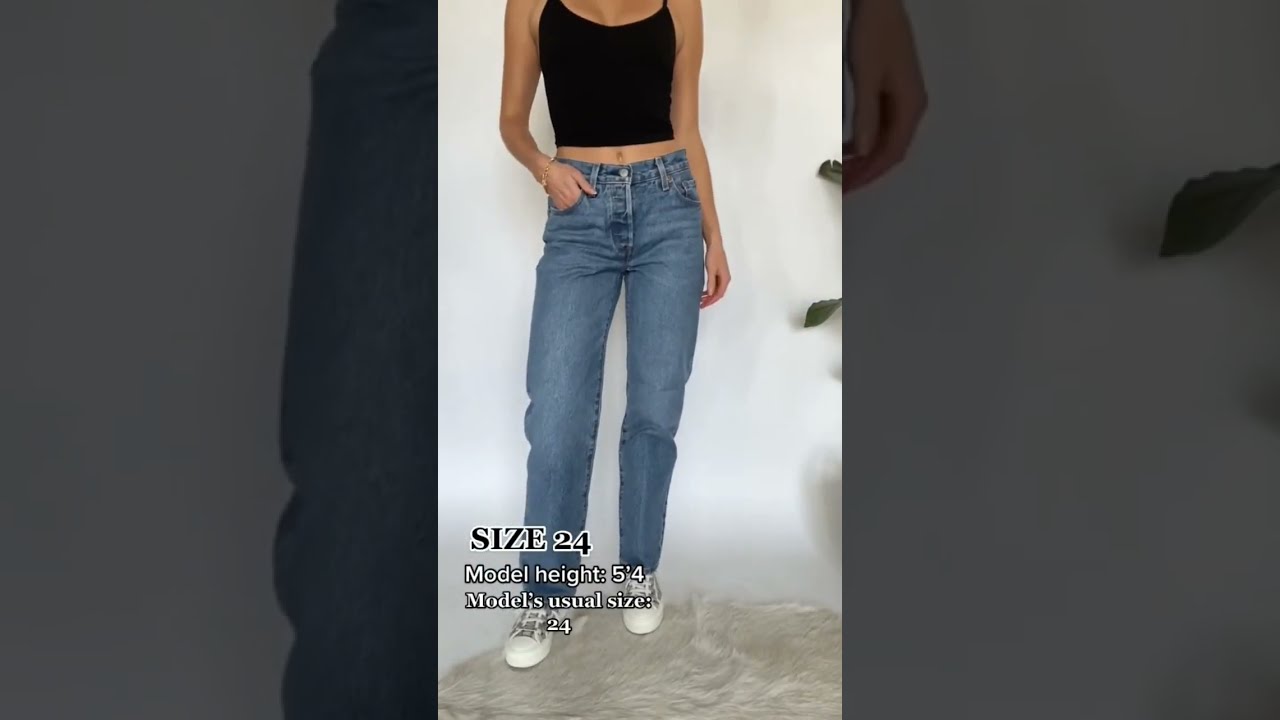 👖🤔 Levi's 501 90's Denim Fit Guide | Hailey Bieber's Jeans #shorts