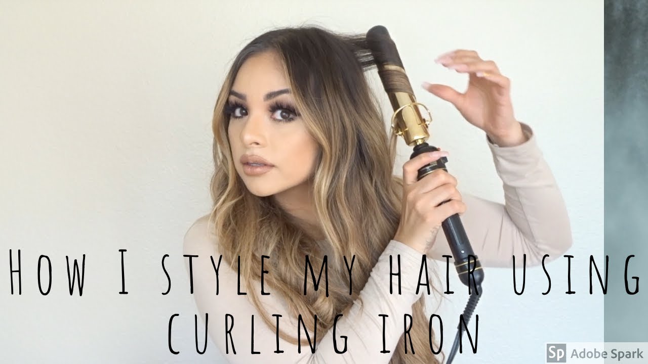HOW I CURL MY HAIR! (using hot tools curling iron 1 1/4)