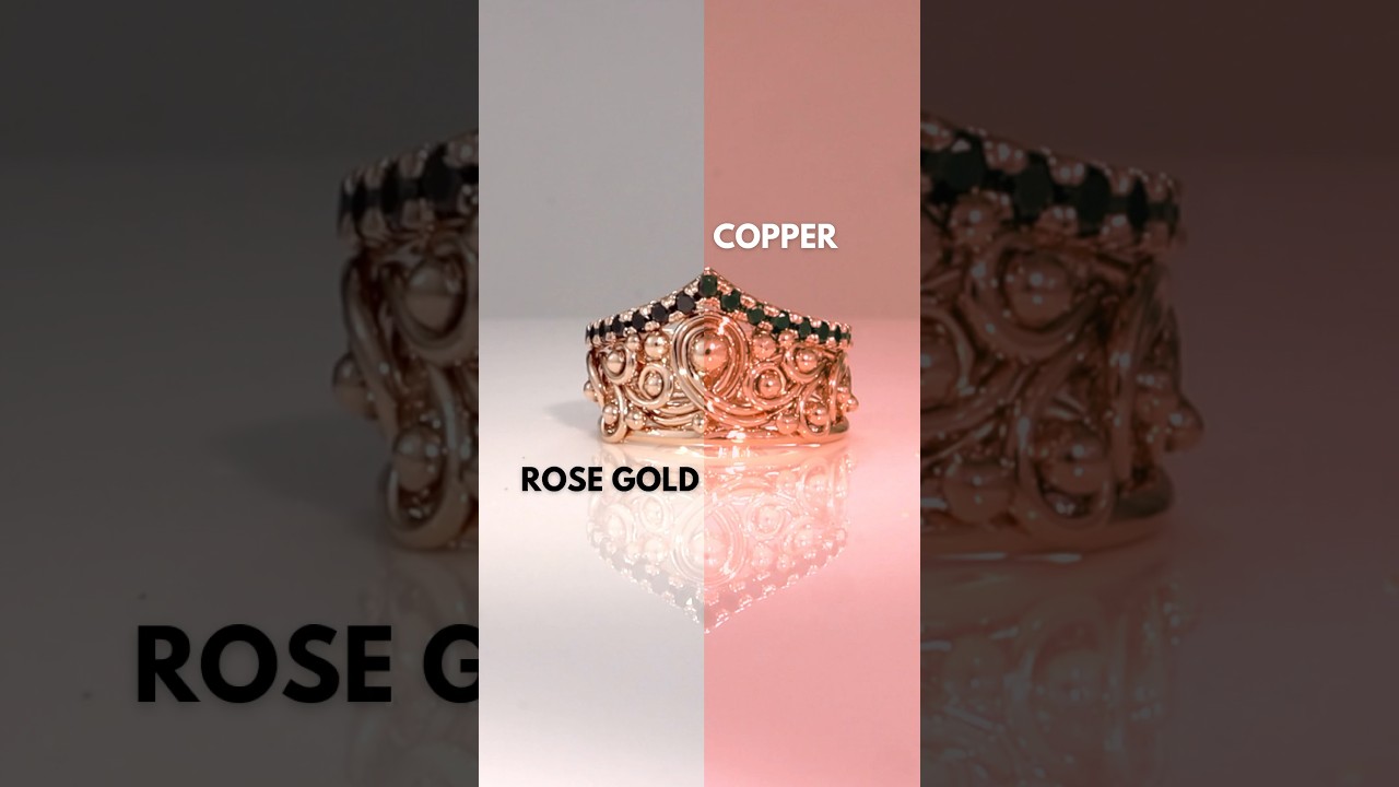 18k Rose Gold VS 14k Rose Gold. What’s the difference? #engagementring #blackdiamond