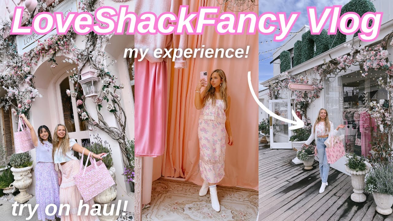 LOVESHACKFANCY VLOG: Reviewing my experience, try on haul, visiting the Melrose and Lido locations!