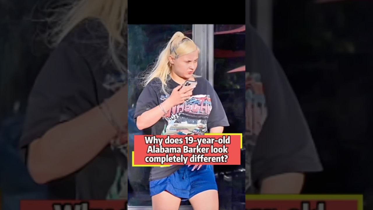 Why does 19-year-old Alabama Barker look completely different#Alabama Barker