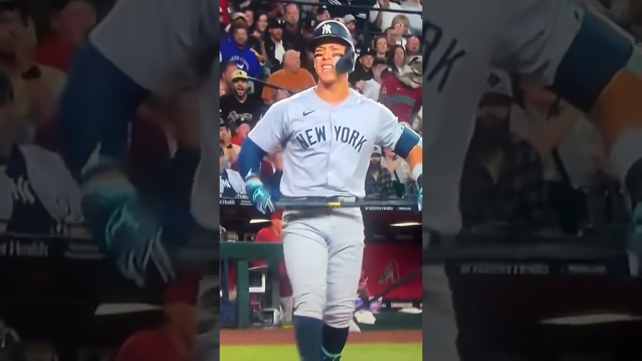 Umpires still don’t know that Aaron Judge is tall #yankees #mlb #baseball #newyork #aaronjudge