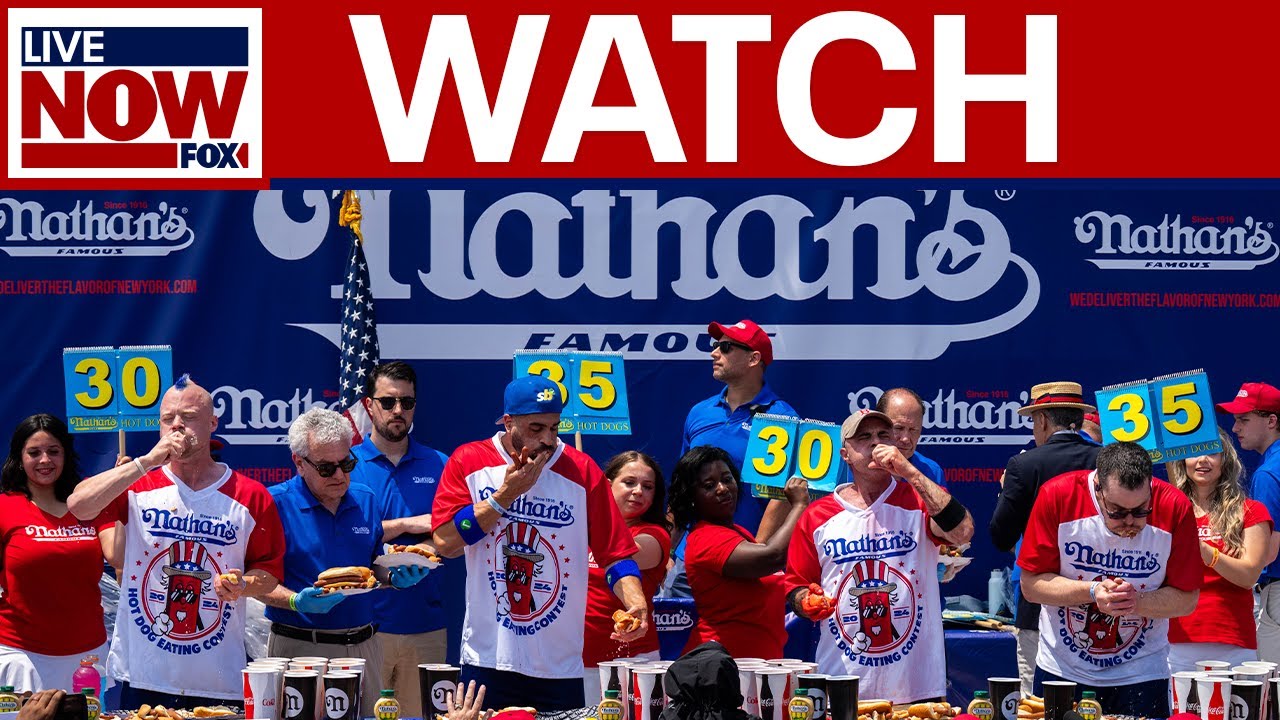 WATCH: Coney Island hot dog eating competition