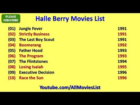 Halle Berry Movies List