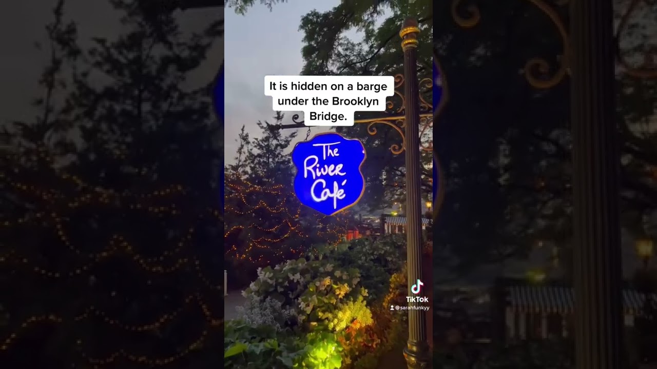 NYC’s Fairytale Restaurant that’s hidden under the Brooklyn Bridge (The River Cafe)