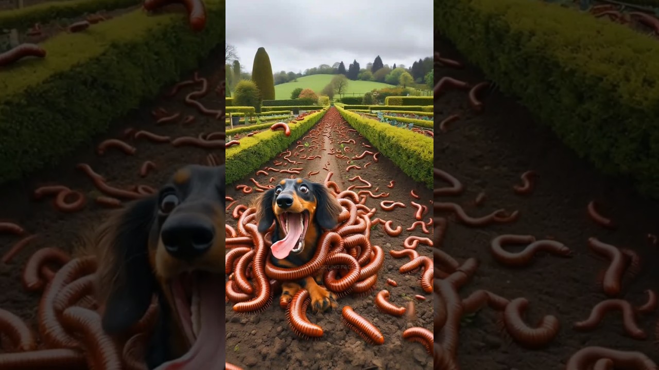 Dachshund Dog Attacked by Hundreds of Millipedes #dogrescue #dogvideos #dogshorts #dog #ai #usa