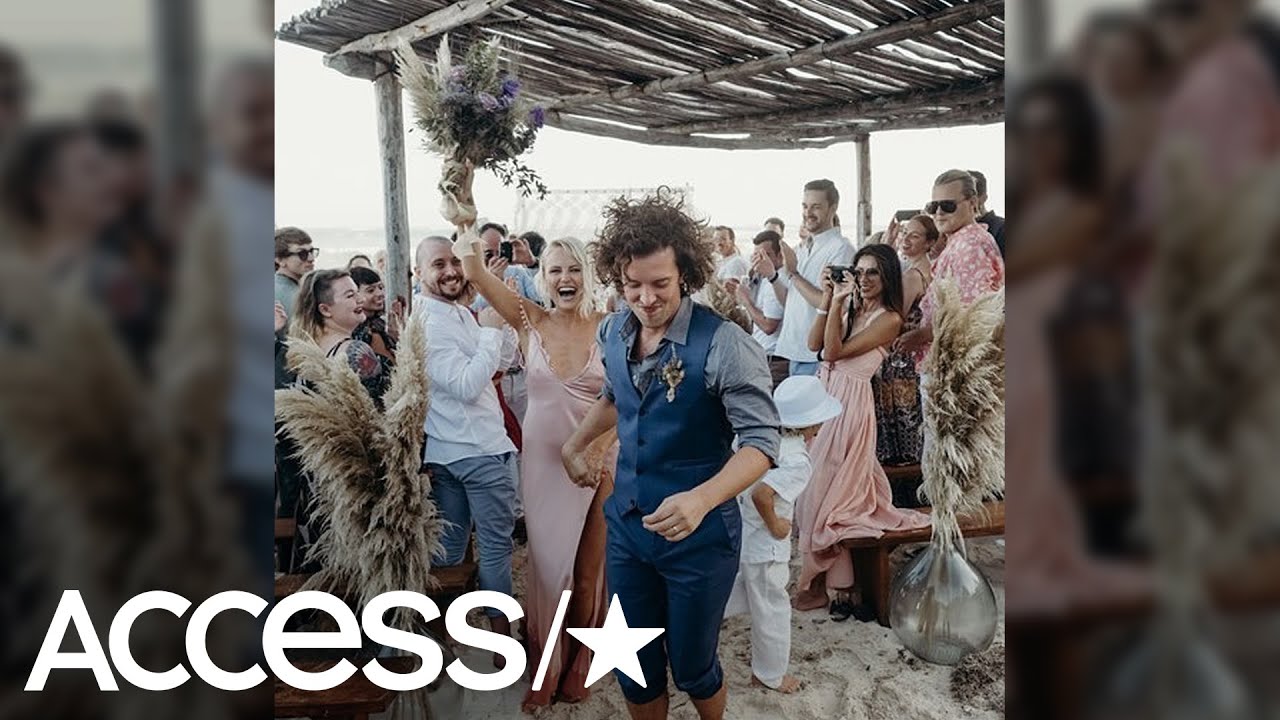 Malin Akerman Wore A Blush Pink Wedding Dress At Her Wedding To Jack Donnelly | Access