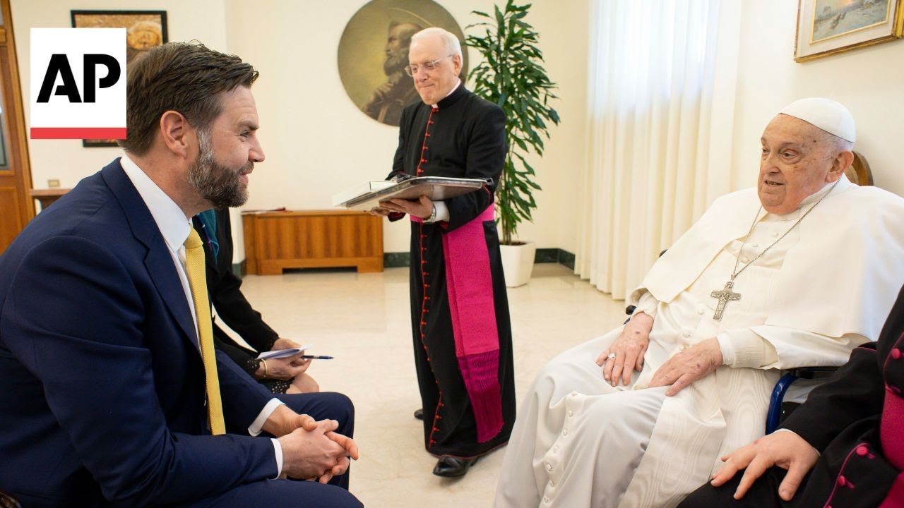 JD Vance meets Pope Francis at the Vatican on Easter Sunday