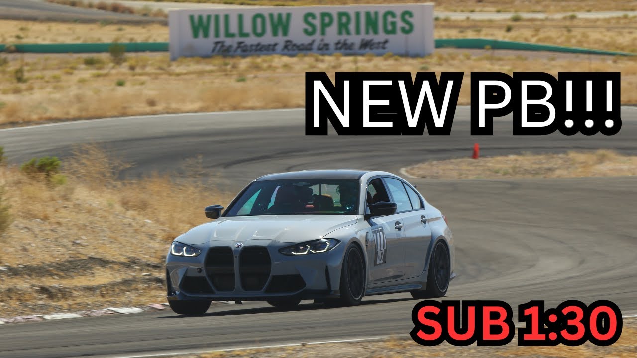 New PB! G80 M3 takes on Big Willow at Willow Springs International Raceway 🏎️