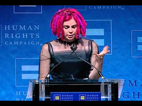 Lana Wachowski receives the HRC Visibility Award