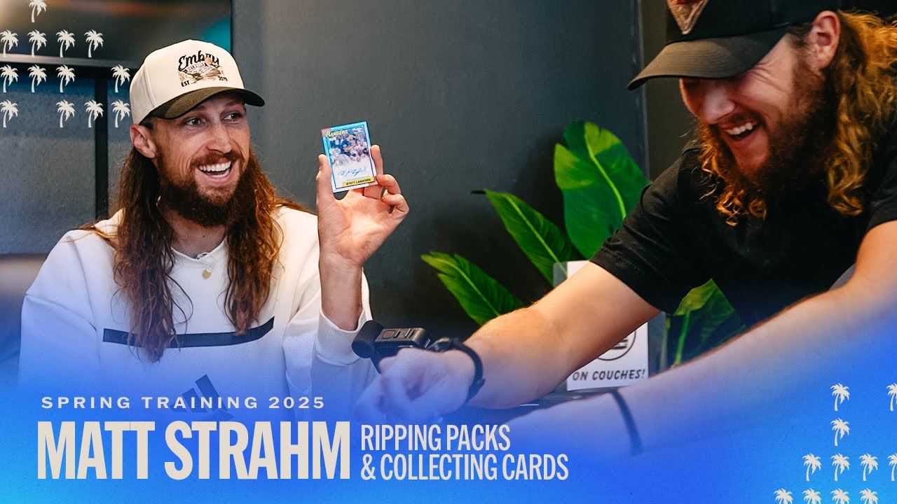 Collecting Baseball Cards with Matt Strahm!