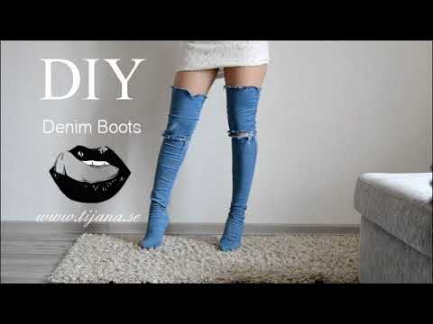 DIY Denim Boots | Tijana Arsenijevic