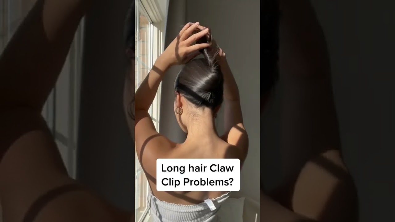 How to wear your Claw Clip with Long/Thick hair! A easy hair tutorial/ hair hack for your hair clip!