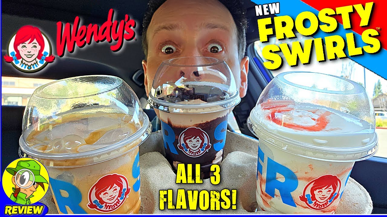 Wendy's® Frosty Swirls™ Review 👧🍫🍦🌀 All 3 Flavors! 🤩 Peep THIS Out! 🕵️♂️