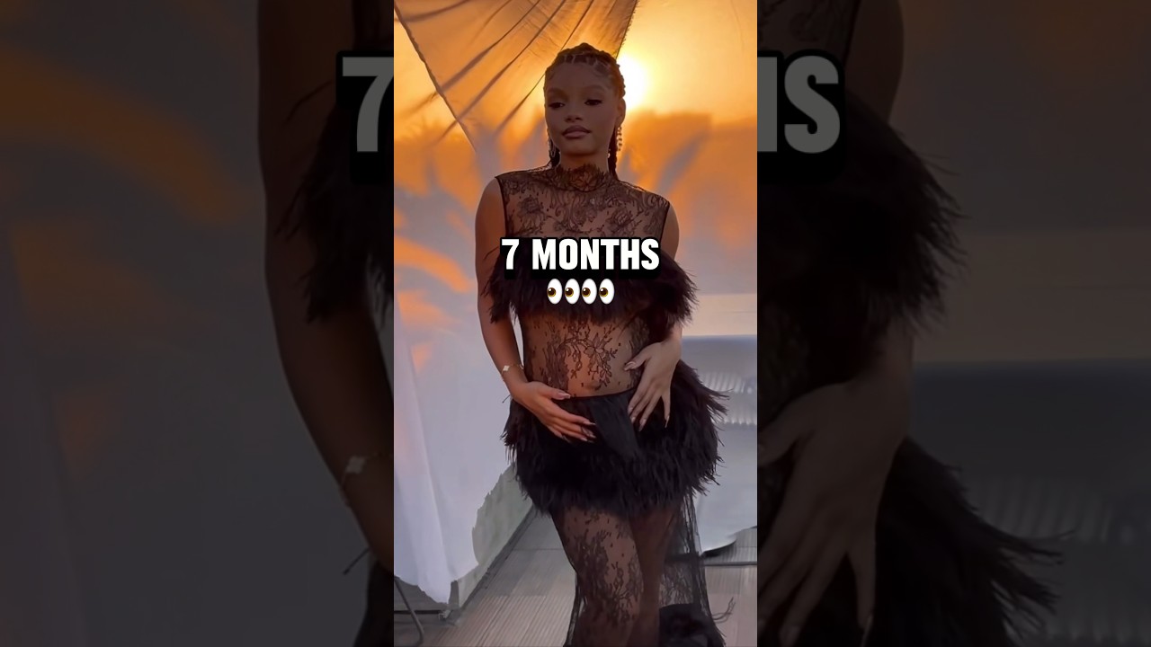 Halle Bailey Reveals Her Pregnant Belly At 7 Months 👀