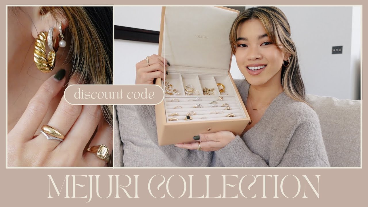 My Entire Mejuri Jewelry Collection (86 pieces lol) ✨ Try on and close ups + 10% Off Discount