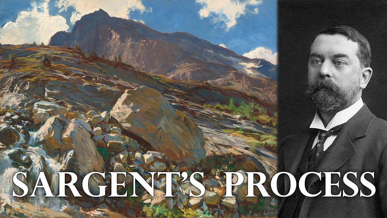 John Singer Sargent's REAL Plein Air Painting Technique - Simplon Pass Breakdown