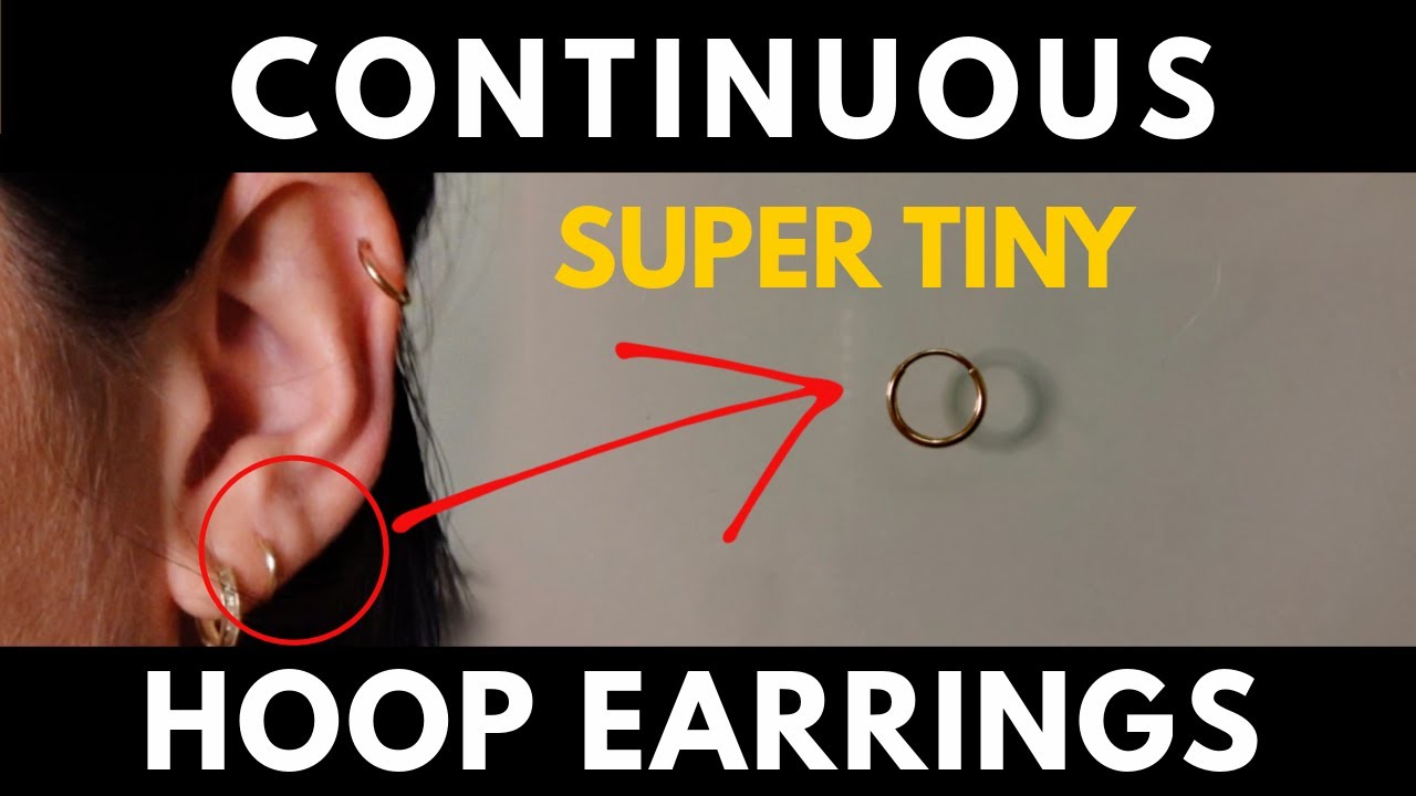 TIPS FOR INSERTING TINY CONTINUOUS/ENDLESS HOOP EARRINGS!