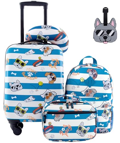 Travelers Club Piece Kids' Luggage Set, Cool Dog