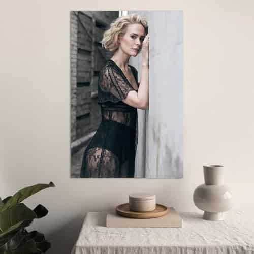 Sarah Paulson poster Room wall decor Canvas prints
