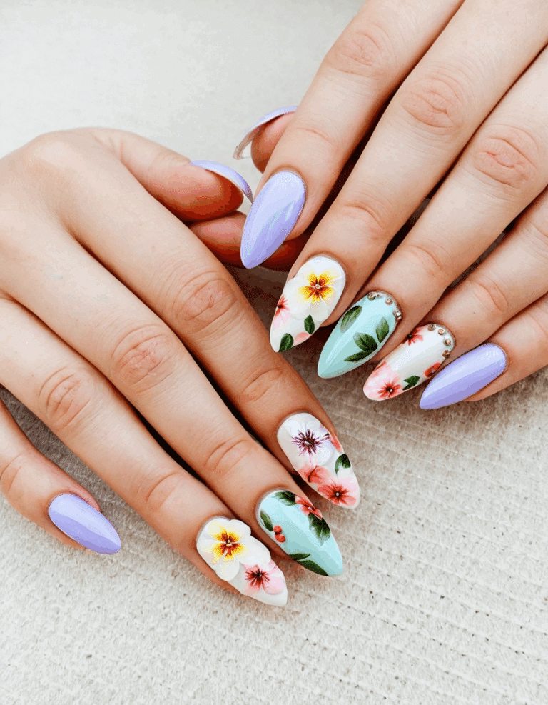 flower nail designs