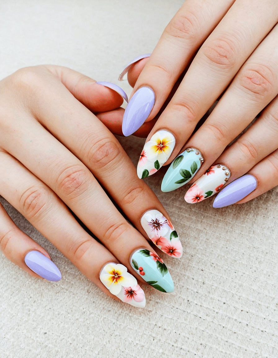 flower nail designs