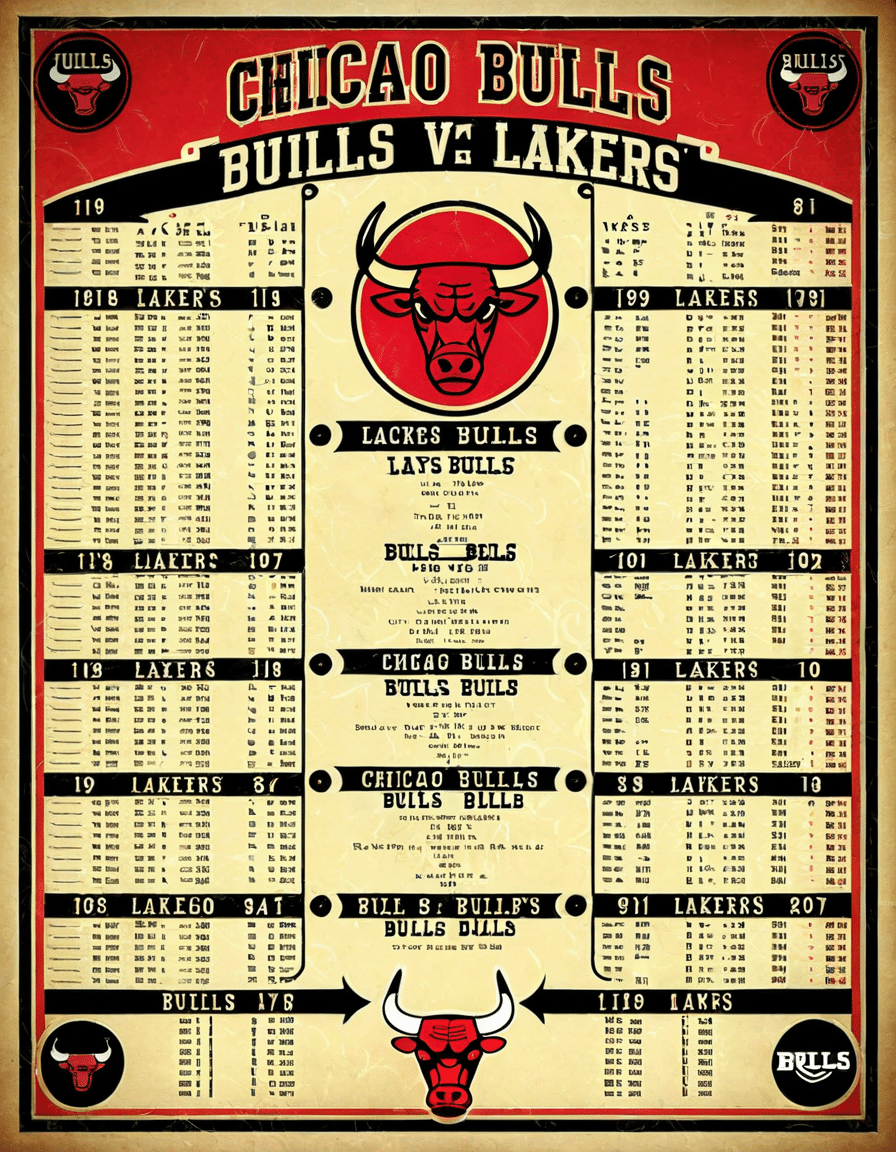 chicago bulls vs lakers timeline