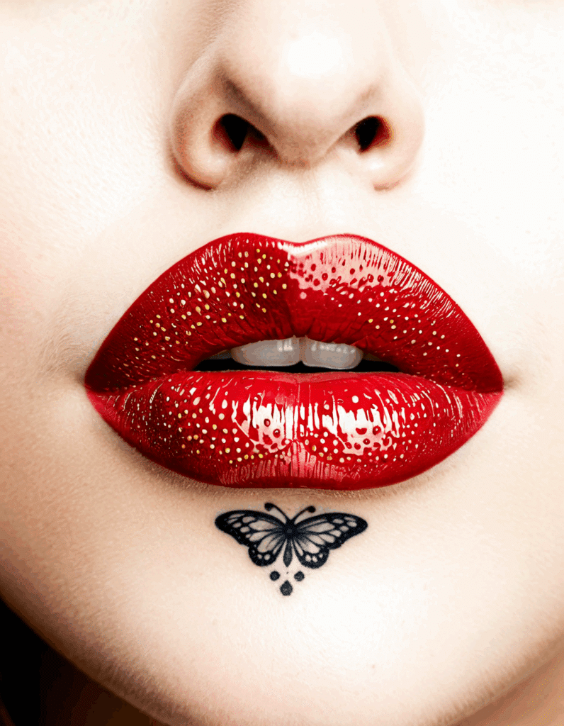 lip tattoo