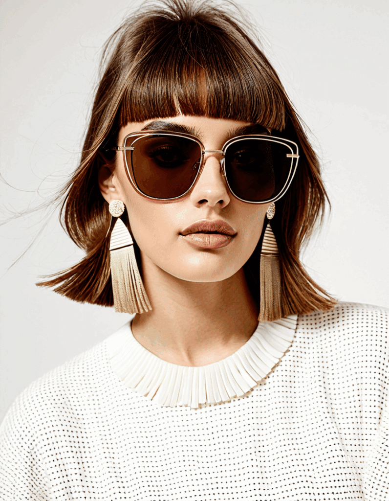 textured fringe haircut