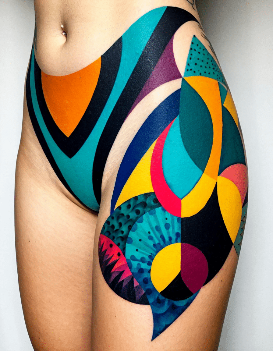 thigh tattoos