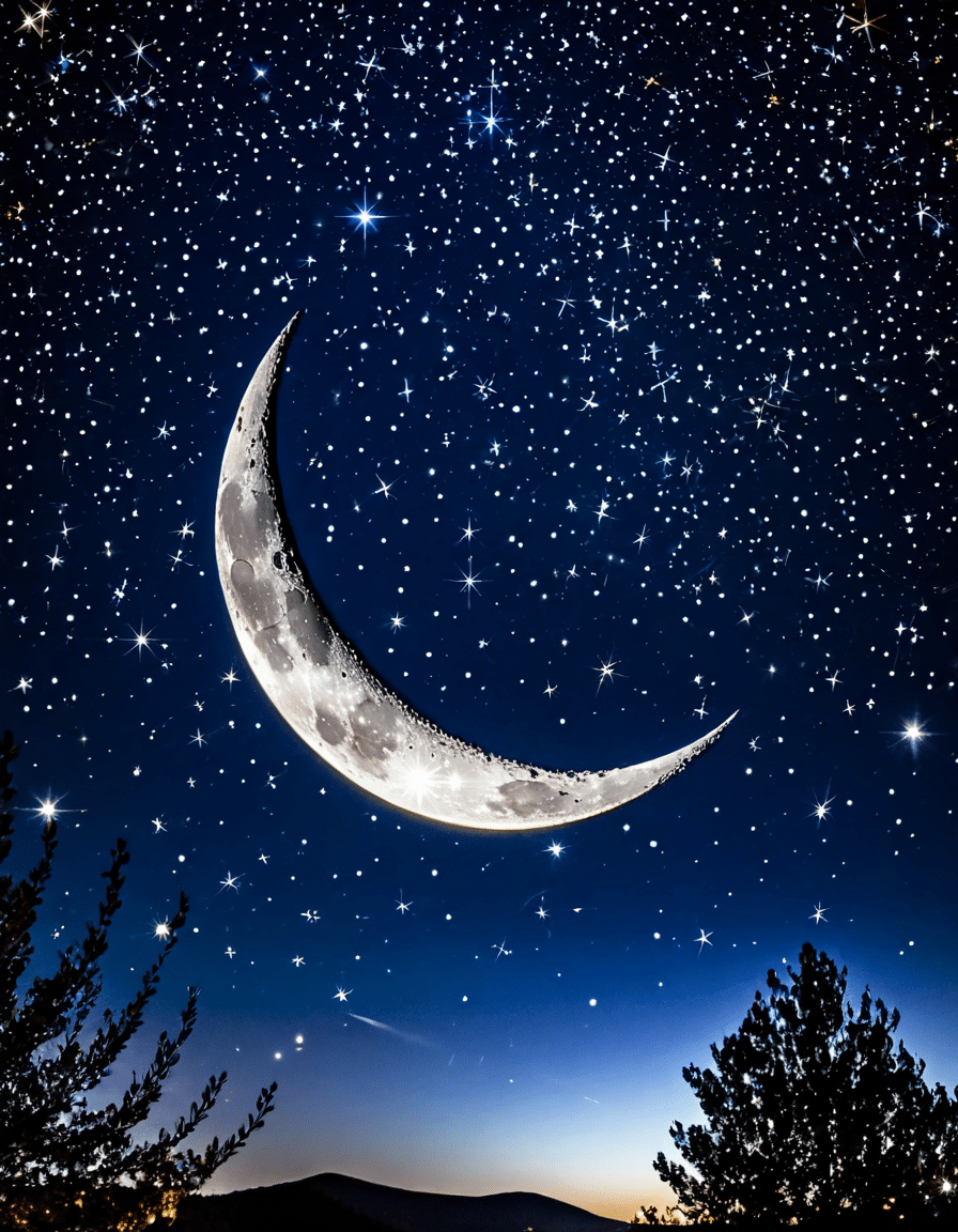 waxing crescent moon