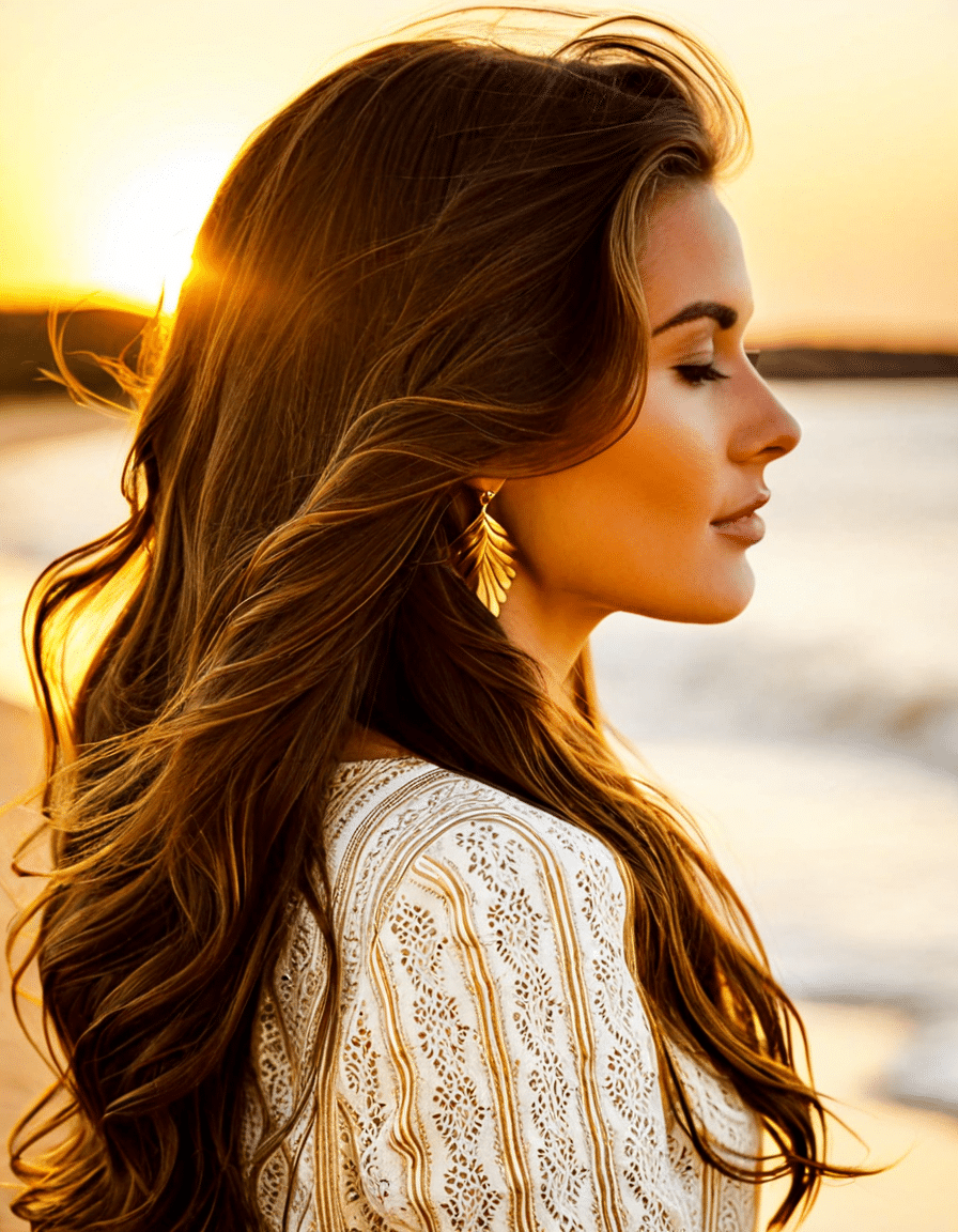 brunette hair